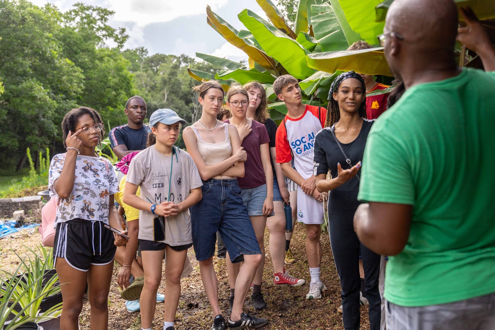 students learning from Tracey