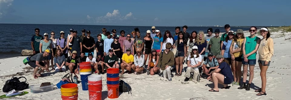 campers on the beach